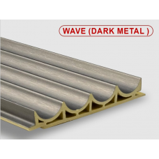 Панель бамбуковая стеновая WAVE Dark metal 2800*100 мм Панель бамбуковая стеновая WAVE Dark metal 2800*100 мм